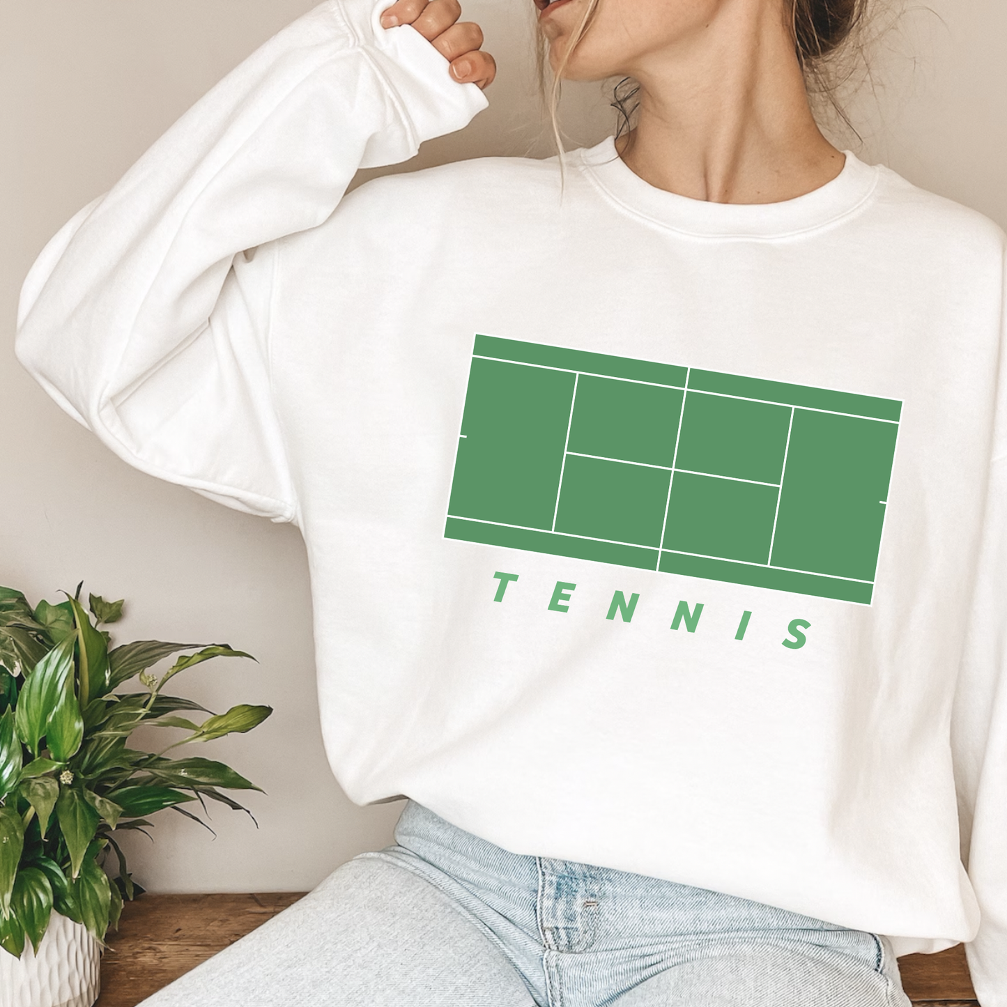 Tennis Sweatshirt, Wimbledon Court